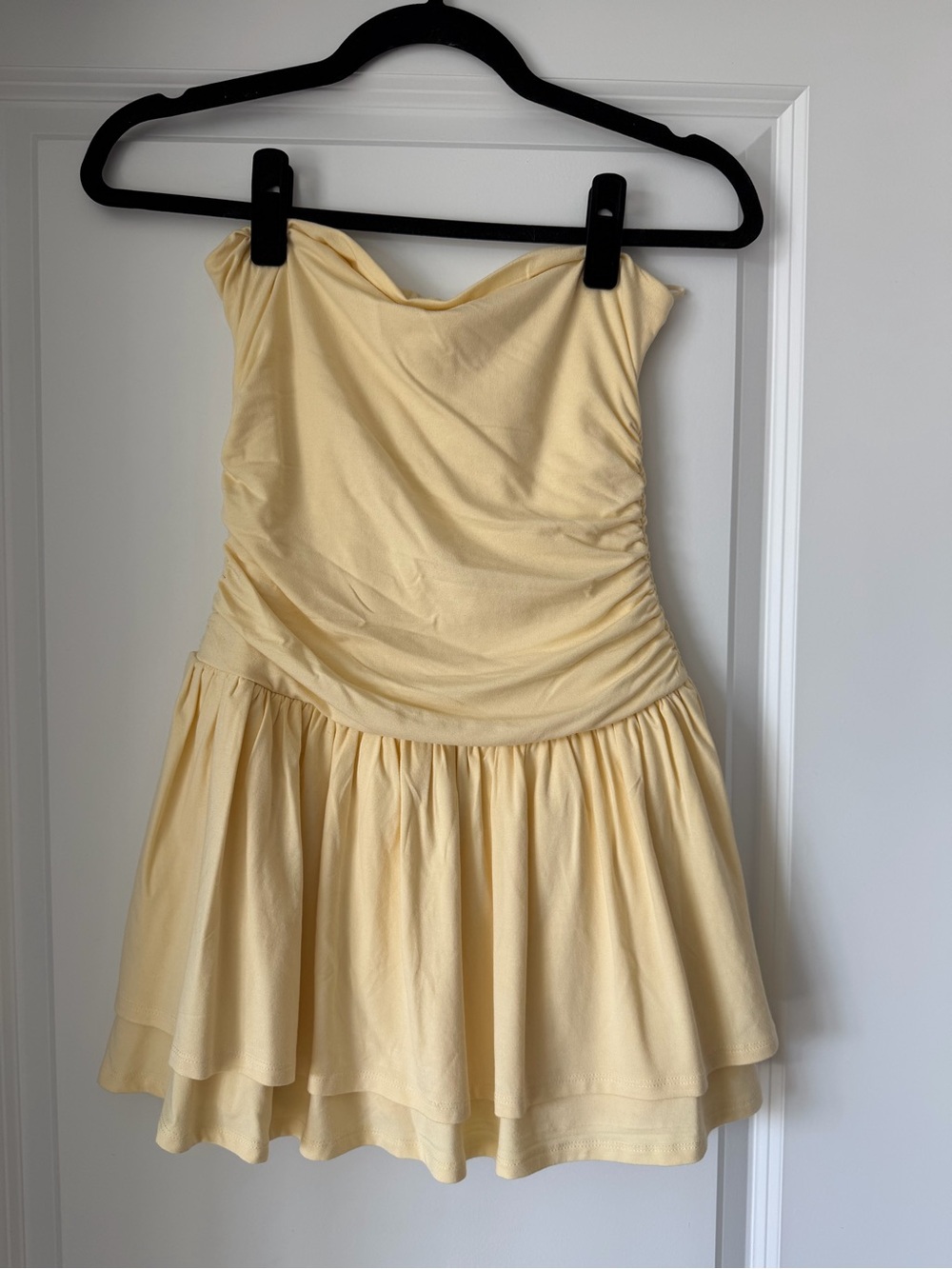 Garage butter yellow dress